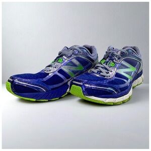 New Balance 860 Women's Stability Running Sneakers | Blue & Neon Green | 9.5